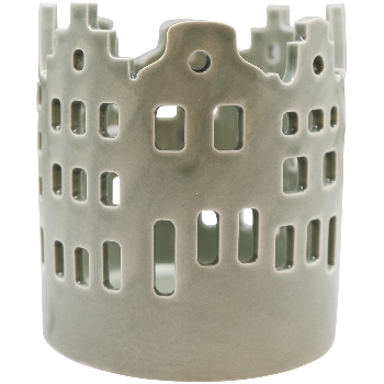 Windlicht Marta, grau, Dolomite, 10,5x10,5x11 cm