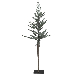 TannenBaum mit LEDs ArtificialNature, grün, PE/Metall, 35x35x90 cm