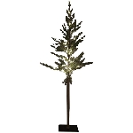 TannenBaum mit LEDs ArtificialNature, grün, PE/Metall, 35x35x90 cm