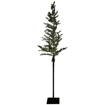 TannenBaum mit LEDs ArtificialNature, grün, PE/Metall, 45x45x150 cm