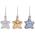 SternTrinkgefäß mit Strohhalm Verrerie, silber/blau/gold, Glas/Kunststoff