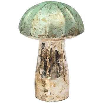 Pilz Vitreous, grün, Glas, 6,5x6,5x9,5 cm