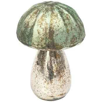 Pilz Vitreous, grün, Glas, 9,5x9,5x13,5 cm