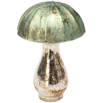Pilz Vitreous, grün, Glas, 12,5x12,5x18,5 cm