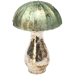 Pilz Vitreous, grün, Glas, 12,5x12,5x18,5 cm