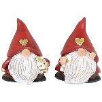 Gnom Lilian, rot, Polyresin, 5x5x6,5 cm
