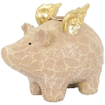 Schwein Lilian, Polyresin, 14x6x11 cm