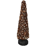 TannenBaum Aride, gold, Zimtsterne, 10,5x10,5x35 cm