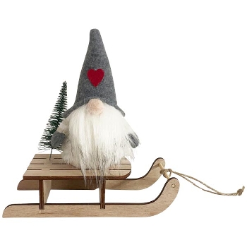 Santa Dost, Polyester/Holz, 20x7,5x21,5 cm