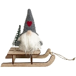 Santa Dost, Polyester/Holz, 20x7,5x21,5 cm
