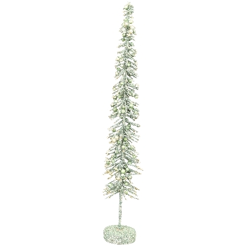 TannenBaum mit Glitter GlinT, grün, Plastik/MDF, 8x8x60 cm