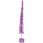 TannenBaum mit Glitter GlinT, lila, Plastik/MDF, 7,5x7,5x74 cm