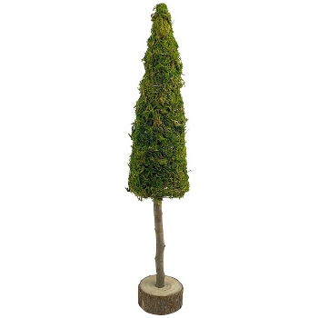 TannenBaum Aride, natur, Moos/Holz, 11x11x60 cm