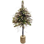 TannenBaum Aride, natur, Moos/Holz, 30x30x80 cm