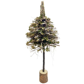 TannenBaum Aride, natur, Moos/Holz, 40x40x100 cm