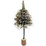 TannenBaum Aride, natur, Moos/Holz, 40x40x100 cm