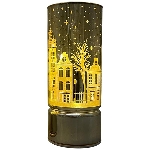 LED Licht Lumière, silber, Glas, 9x9x22 cm