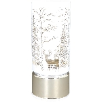 LED Licht Lumière, silber, Glas, 9x9x22 cm