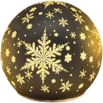 LED Kugel Lumière, gold, Glas, 12x12x11,5 cm