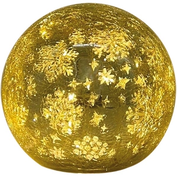 LED Kugel Lumière, silber, Glas, 12x12x11,5 cm