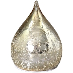 LED Licht Lumière, silber, Glas, 15x15x21 cm