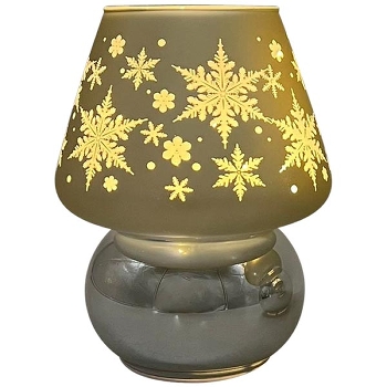LED Licht Lumière, gold, Glas, 11,5x11,5x15 cm