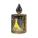 LED Licht Lumière, gold, Glas, 7,5x7,5x15 cm