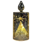 LED Licht Lumière, gold, Glas, 7,5x7,5x18 cm