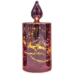 LED Licht Lumière, lila, Glas, 7,5x7,5x18 cm