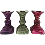 Kerzenhalter Vitreous, Glas, 9x9x15,5 cm