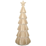 Tannenbaum SAMT, hellbraun, Kunststoff, 26x26x76 cm