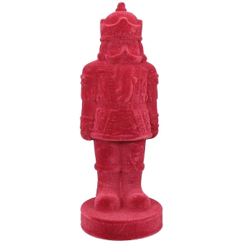 Soldat SAMT, rot, Kunststoff, 11,5x11,5x31 cm
