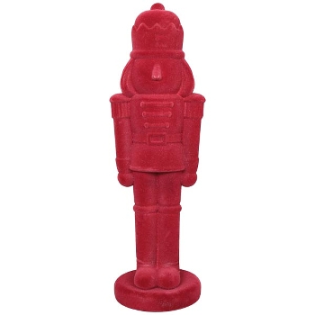 Soldat SAMT, rot, Kunststoff, 15x15x50 cm