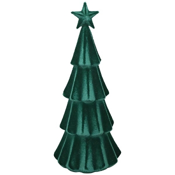 Tannenbaum SAMT, grün, Kunststoff, 13x13x29 cm
