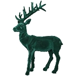Rentier SAMT, grün, Kunststoff, 45x13,5x75 cm