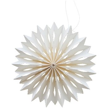 Hänger PaperART, weiß, Papier, 15x15 cm
