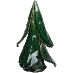 Tannenbaum Chrissie, grün, Keramik, 11,5x10x19,5 cm