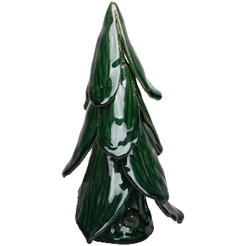 Tannenbaum Chrissie, grün, Keramik, 14x14x28 cm