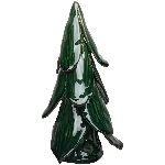 Tannenbaum Chrissie, grün, Keramik, 14x14x28 cm