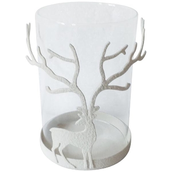 Windlicht Dazz, Glas/metall, 9x9x13,5 cm