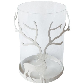 Windlicht Dazz, Glas/metall, 10,5x10,5x15 cm