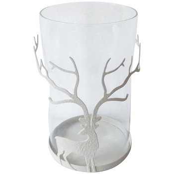 Windlicht Dazz, Glas/metall, 12,5x12,5x20 cm