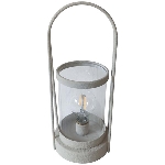 LED Lampe Dazz, Metall, 12,5x12,5x31,5 cm