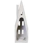 TeeLichtHalter Dazz, Metall, 9,8x9,3x30,5 cm