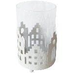 Windlicht Dazz, Glas/metall, 9x9x14 cm