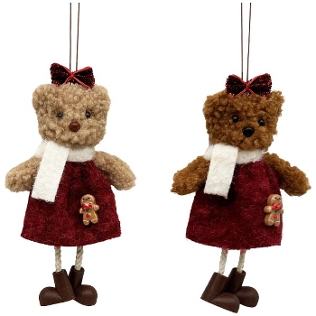 Anhänger Katze Lanky, Polyester/Stoff, 16 cm