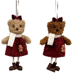Anhänger Katze Lanky, Polyester/Stoff, 16 cm