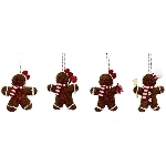 GingerbreadmanHänger Lanky, Polyester/Stoff, 10 cm