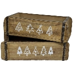 Kisten Dost, Holz, 32x14x9 cm