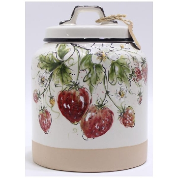 Dose Frutta, Keramik, 12x12x16 cm